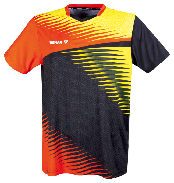Tibhar_T-Shirt_Azur_orange-schwarz_1